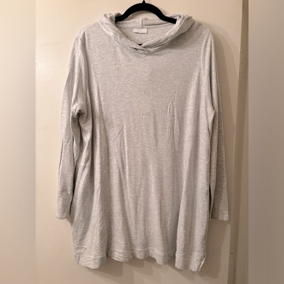 J. Jill fit Large light gray hoodie - Picture 2 of 7